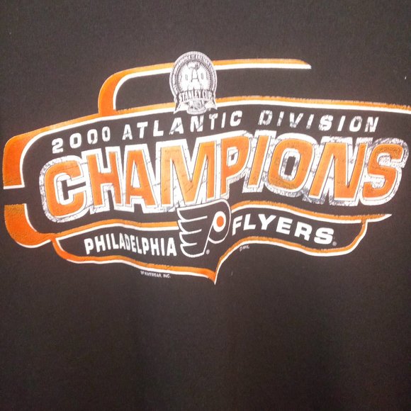 NHL LEE SPORTS PHILADELPHIA FLYERS 2000 CHAMPIONSHIP TEE SHIRT SZ XL - Picture 2 of 4